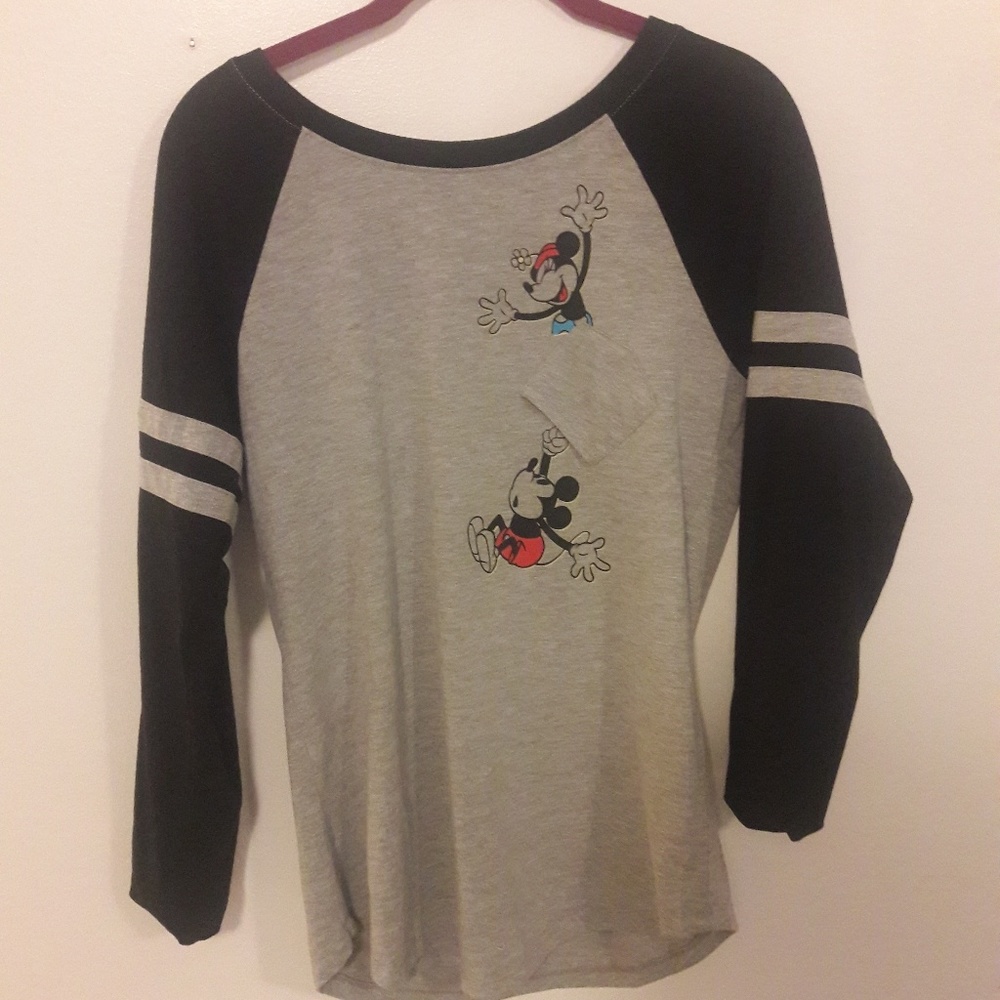 Black and grey Disney long sleeve t shirt